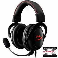 Headset Gamer HyperX CLoud Core Preto/Vermelho - R$ 299,90