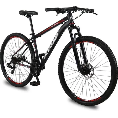 Foto do produto Bicicleta Alum Ksw 29 Shimano 24 Vel KRW11 19 / Preto-vermelho