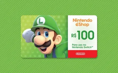 R$100 Nintendo eShop - Cartão Presente