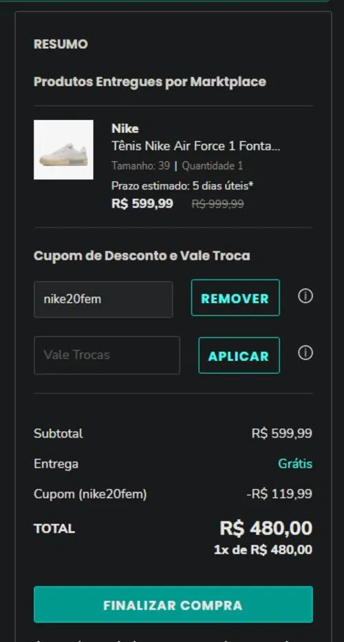 Imagem na descrição da promoção