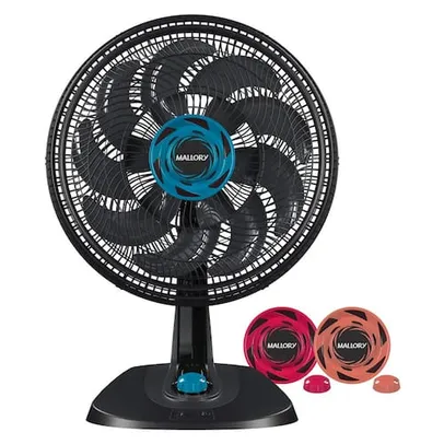 Ventilador de Mesa Mallory Neo Air 15 Vibe com 15 Pás, 40cm, 140W e Kit Personalização 220V