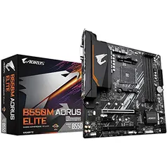 Placa Mãe Gigabyte B550M AORUS Elite, Chipset B550, AMD AM4, mATX, DDR4