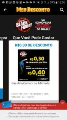 Desconto R$ 0,30/L Gasolina - Clube Extra