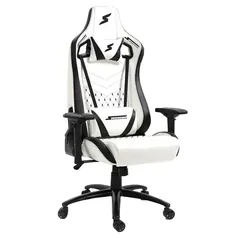 Cadeira Gamer SuperFrame Cleric, Reclinável, 4D, Branco e Preto 140kg