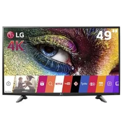 Smart TV LED 49" Ultra HD 4K LG 49UH6100   por R$ 2552