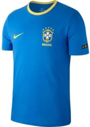 Camisa de Time Nike FUTEBOL CBF M TEE CREST AZUL GG | R$169