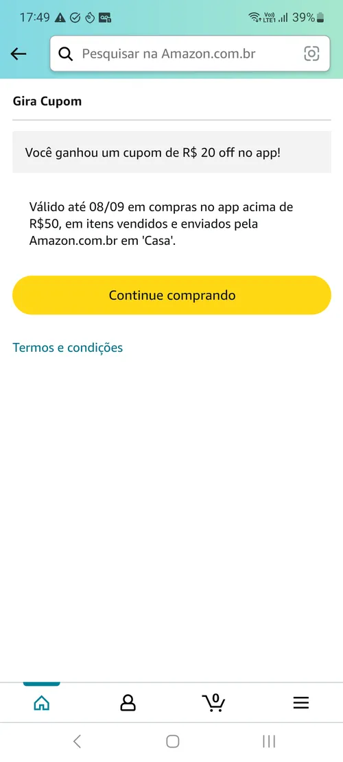 Imagen na descrição da promoção