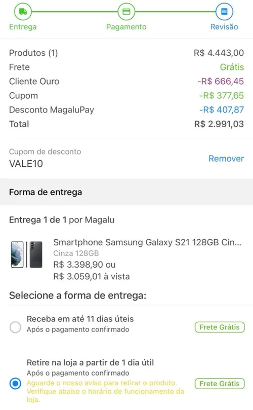 Imagem na descrição da promoção