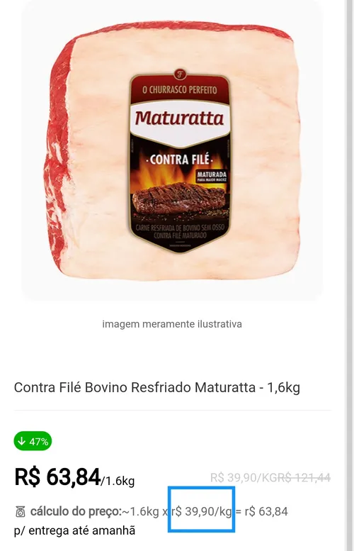 Imagem na descrição da promoção