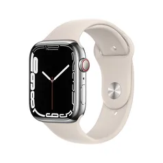 REEMBALADO Apple Watch Series 7 Cellular 45mm Prateado Aço Inoxidável