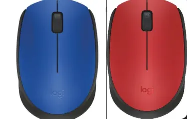 Mouse sem fio Logitech M170 com Design Ambidestro Compacto, Conexão USB e Pilha Inclusa