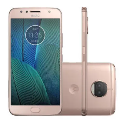 Smartphone Moto G5s Plus 32GB Ouro Rosê 4G Tela 5.5" Câmera 13MP Android 7.1.1 - R$ 958