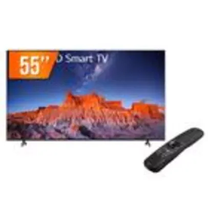 Smart TV LED 55 Ultra HD 4K LG 55UQ801C0SB Wi-Fi Bluetooth HDR ThinQ AI c/Smart Magic Google Alexa