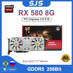 Placa de vídeo SJS RX580 8G