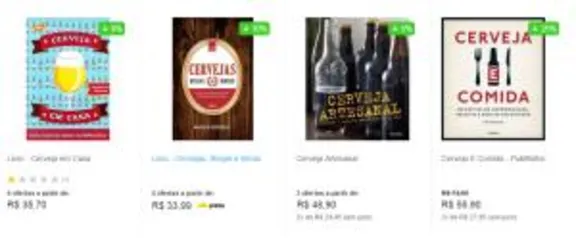 Compre e Ganhe! Promoção Compre qualquer um desses livros e ganhe um Curso de  mestre cervejeiro.