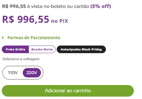 Imagem na descrição da promoção