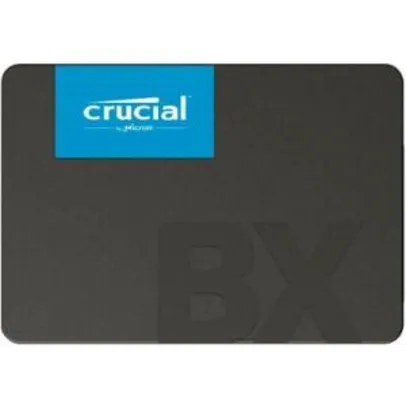 SSD Crucial BX500, 480GB, SATA, Leitura 540MB/s, Gravação 500MB/s - R$399