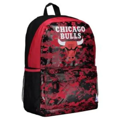 Mochila NBA Chicago Bulls Vermelha e Preta - R$48