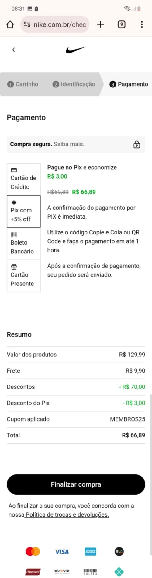 Imagem na descrição da promoção