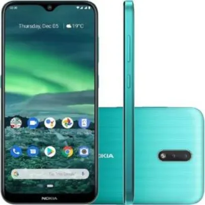 Saindo por R$ 899: Smartphone Nokia 2.3 Dual Chip Android Tela 6.2" 32GB 4G Câmera 13MP +2MP - Verde Ciano | Pelando