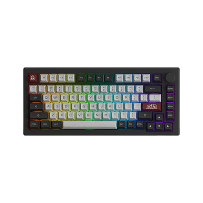 Teclado Mecânico Sem Fio Akko 5075B Plus V2 Switch Yellow