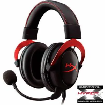 Headset Gamer HyperX 7.1 Cloud II KHX-HSCP-RD Preto e Vermelho