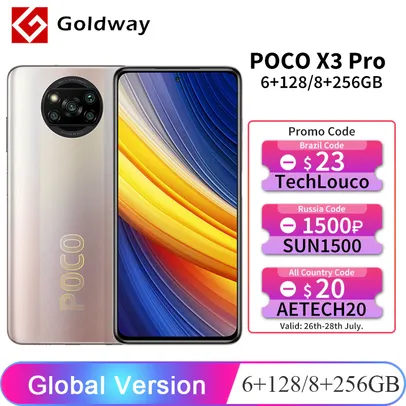 Xiaomi POCO X3 PRO 6GB+128GB | R$ 1089