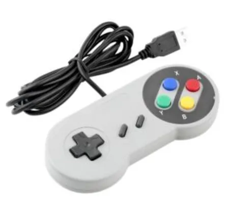 [50% AME] Controle USB Super Nintendo Snes Joystick Windows Mac Linux | R$13