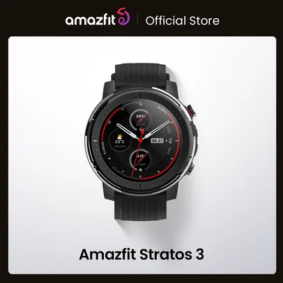 Relógio inteligente Smartwatch Xiaomi Amazfit Stratos 3 com GPS