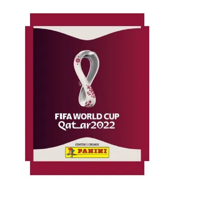 Cartela De Figurinhas Copa Do Mundo Qatar 2022 Com 50 Unidades