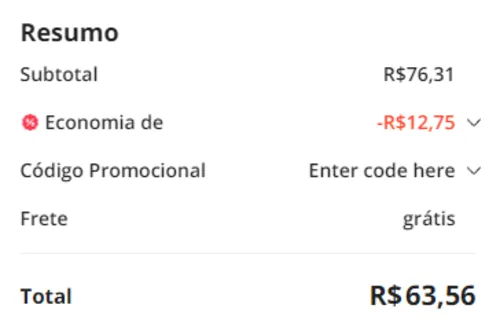 Imagem na descrição da promoção