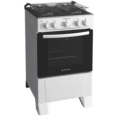 Fogão Atlas 4 Bocas Mônaco Plus Automático Mesa de Inox Forno 50L