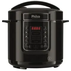 Panela Elétrica de Pressão Philco PP01 Digital 6 Litros Inox – Preto | R$300