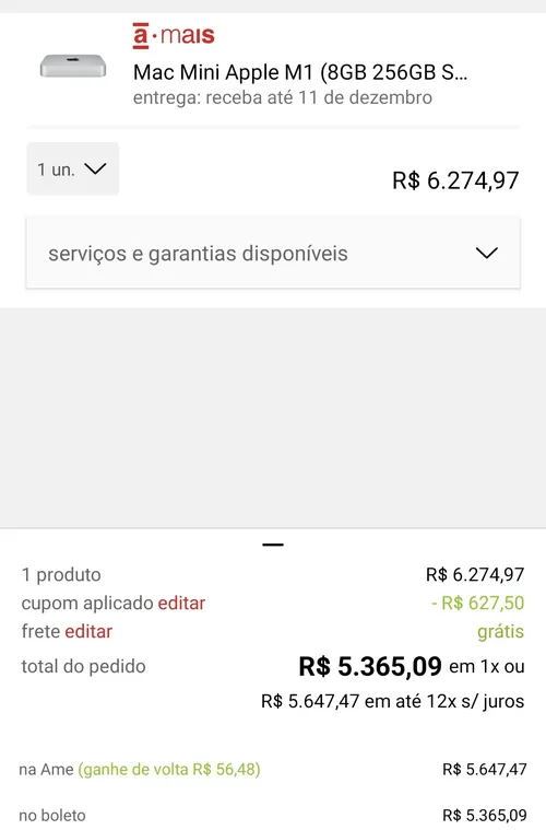 Imagem na descrição da promoção