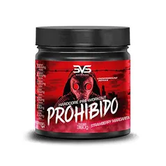 Pré Treino Prohibido Hardcore Pre-Workout, 360 GRAMAS - Suplemento energético (TAMANHO GRANDE)