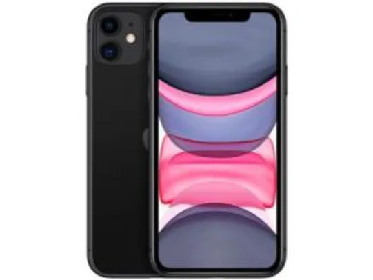 (Cliente Ouro + Cupom PEGA150) iPhone 11 Apple 64GB Preto 6,1” 12MP iOS - R$3989 (App)