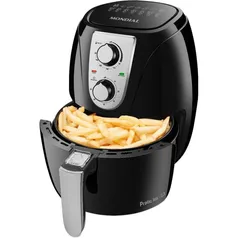 Fritadeira Elétrica Sem Óleo – Air Fryer Mondial AF-34 3,2L 1270W Preta 220V R$297