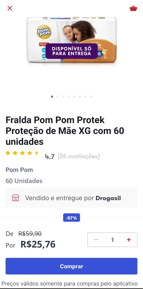 Imagem na descrição da promoção