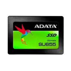 SSD Adata SU655, 120GB, SATA, Leituras: 520MB/s e Gravações: 450MB/s | R$160