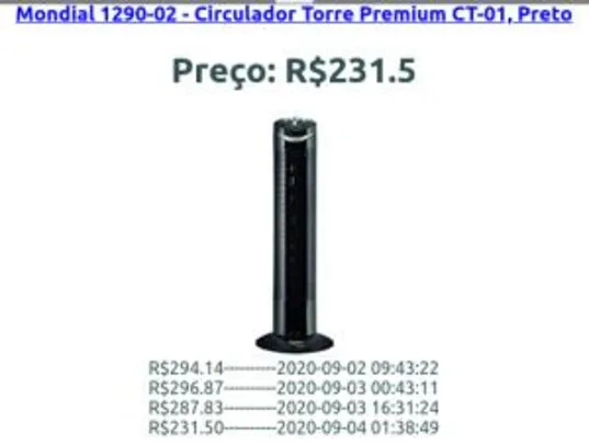 [PRIME] Circulador de ar Torre Mondial (220V)