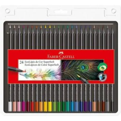 Eco Lapis de cor SuperSoft Faber Castell 24 Cores