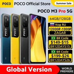 XIAOMI POCO M3 PRO 5G 5000 mAh - 64 GB | R$849