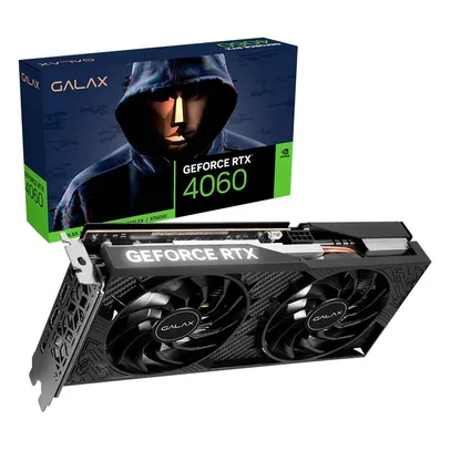 Placa de Vídeo RTX4060 1-Click OC 2X TecLab Lite GALAX NVIDIA GeForce, 8GB GDDR6