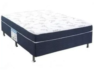 [Clube da Lu] Cama Box Casal Ortobom Conjugado 43cm de Altura - Physical Blue - R$299