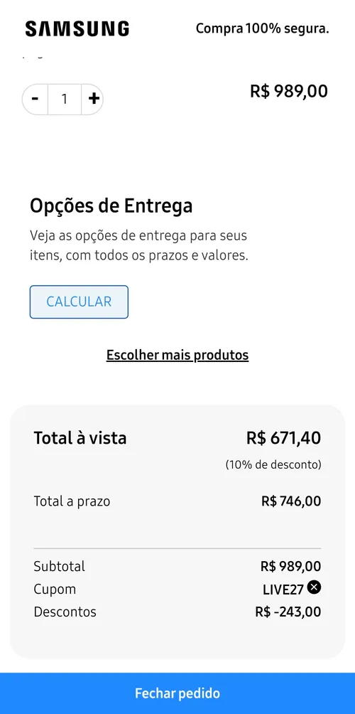 Imagem na descrição da promoção