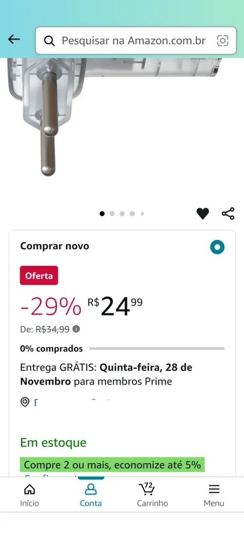 Imagem na descrição da promoção