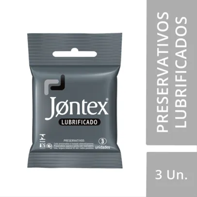 Preservativo Camisinha Jontex Lubrificado - 3 Unidades