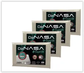 Kit 4 Travesseiros Nasa 3D Viscoelástico com mais Suporte Duoflex