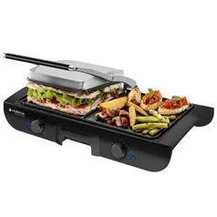 Grill Elétrico Sapore Cadence GRL500 1500w Inox Preto | R$224