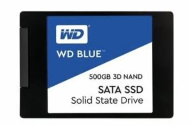 SSD WD BLUE 500GB Leitura 560, Gravação 530 | R$398